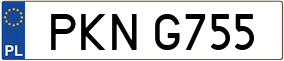 Trailer License Plate